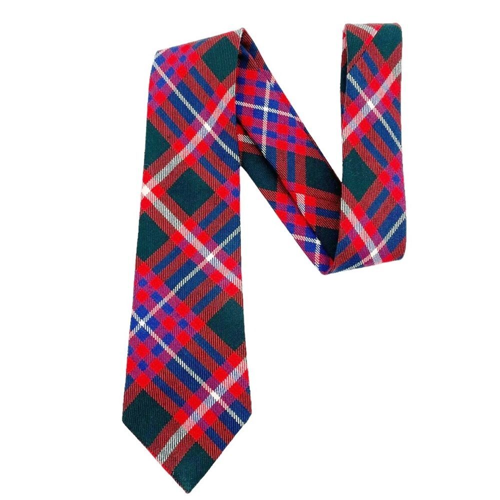 MacFarlane Modern Tartan Neck Tie 100% Wool Scottish Family Clan Men’s Necktie